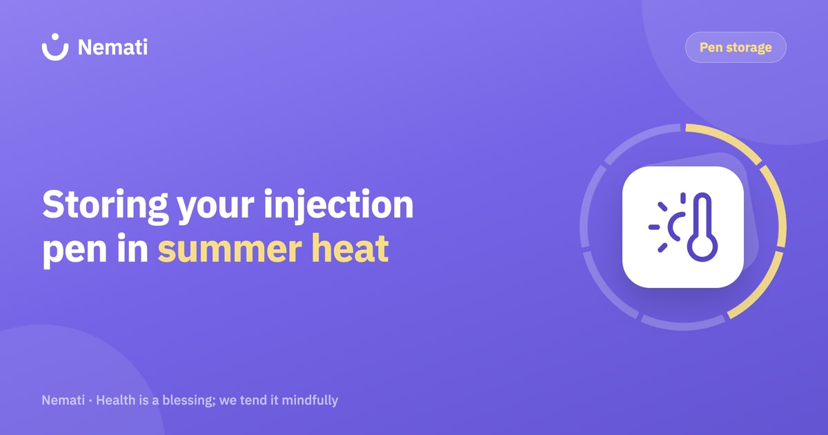 Illustration: How Do You Store Your Weekly Injection Pen in Summer Heat?